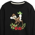thumbnail image 3 of Disney Bambi - Christmas - Botanical Butterfly - Toddler & Youth Long Sleeve Graphic T-Shirt, 3 of 5