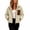 Beige, variant on Cozy Women's Fleece Jacket with Full Zipper and Pocket, Long Sleeve Shearling Hooded Coat for Fall and Winter Outdoor Wear