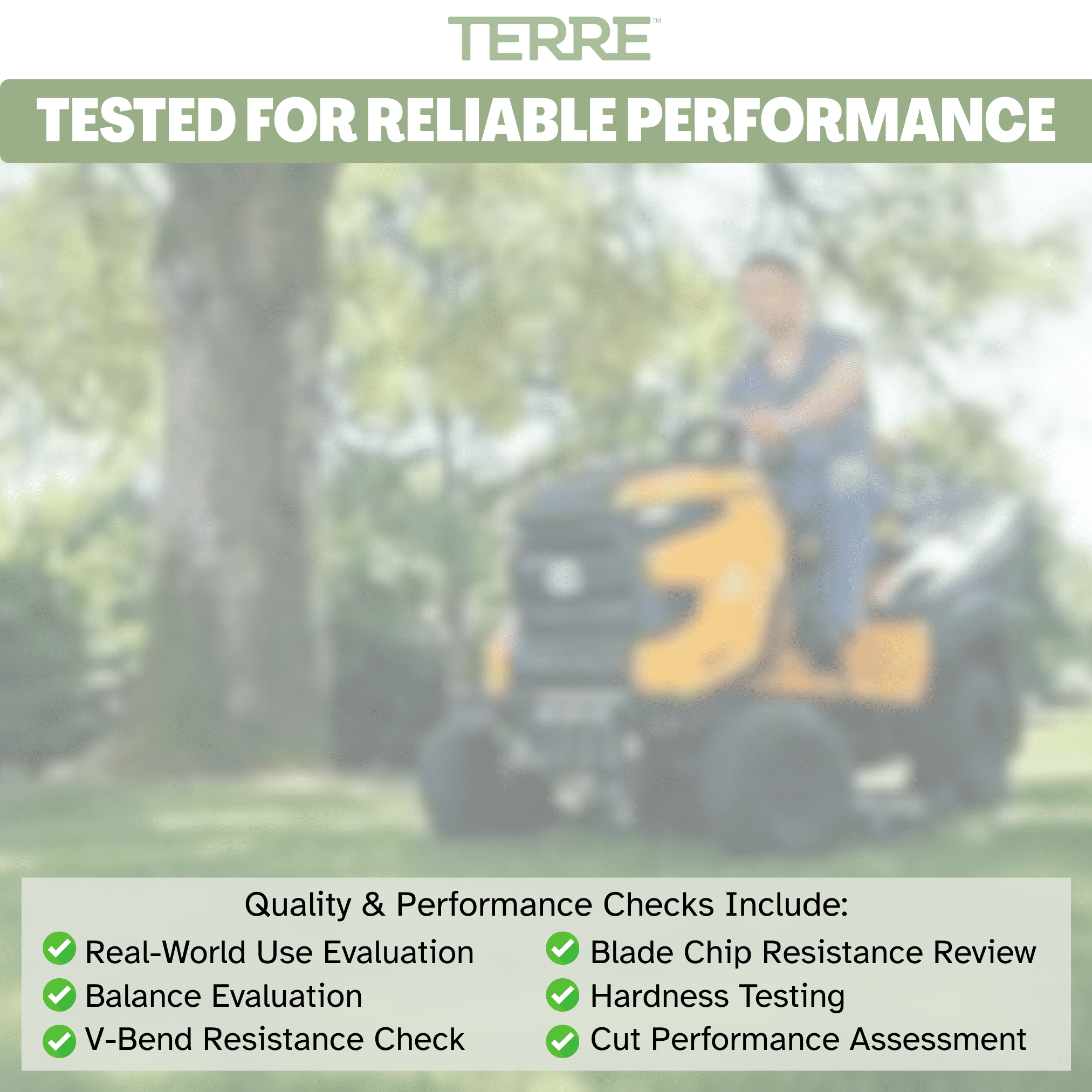 Terre High Lift Lawn Mower Blades, 42 Inch, for Cub Cadet, Troy Bilt, Craftsman