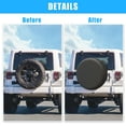 thumbnail image 6 of Unique Bargains Universal 190T Polyester Spare Tire Cover for Jeep Trailer RV SUV Truck Wheel Black-15 Inch, 6 of 6