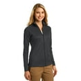 thumbnail image 4 of Port Authority L805 Ladies Vertical Texture Full-Zip Jacket, Womens Activewear, 4 of 6