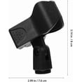 thumbnail image 3 of HUGFEGWE 2 Pcs Support de Microphone Universel, Support de Micro Réglable pour Microphones, Supports de Microphone en Plastique Clips de Microphone CJB91-8578, 3 of 9