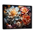 thumbnail image 2 of Designart "White Coral modern Still Lifes" Abstract Still Lifes Floater Framed Canvas Print, 2 of 7