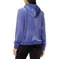 thumbnail image 3 of Fila Womens Velour Quarter Zip Hoodie (Marlin, Medium), 3 of 4