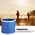 thumbnail image 4 of Camping Bucket, Portable Collapsible Large Capacity Large Capacity Practical Folding Bucket Convenient  for Camping for Outdoor Fishing for Car Washing, 4 of 7