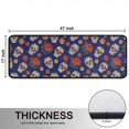 thumbnail image 5 of Kitchen Rugs Sets Of 2,Blue Skull Rose Flower Pattern Anti Fatigue Kitchen Mat Rugs Non Slip Washable,Decorative Kitchen Floor Mats for Kitchen,Sink,Laundry,17"x47"+17"x47", 5 of 5