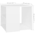 thumbnail image 4 of vidaXL Side Table White 50x50x45 cm Engineered Wood, 4 of 4