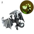 thumbnail image 2 of HEVIRGO Luminous Ring Adjustable Rust-proof Copper Dragon Shaped Fashion Jewelry Ring for Boy,2, 2 of 10