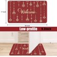 thumbnail image 2 of Invuni Christmas Welcome Door Mat Indoor & Outdoor Front Entrance Doormat Linen Rug Heavy Rubber Backing for Non Slip Home Decor, 30" X 17", 2 of 6