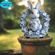 thumbnail image 4 of Decoración de escenas al aire libre, decoración del hogar, decoración de habitaciones, decoración de paredes. Inserción de suelo de acrílico 2D de porcelana azul y blanca de Pascua., 4 of 9