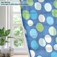 thumbnail image 4 of Yayeee Window Curtains Light Filtering 63"x52" Grommet Panel Pair Home Living Room Decor, Blue Dots, 4 of 7