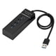 thumbnail image 1 of Divisor USB Adaptador Hub de extensión USB de 4 puertos 1 a 4 con velocidad de transmisión de datos de 5 Gbps, Negro Noticed EL001467-01B, 1 of 2