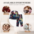 thumbnail image 7 of Naloa Colorful Patterned Rabbit Pajamas for Women Set, Womens Pajama Sets, Lounge Sets for Women, 2pjs for Women-XX-Large, 7 of 7
