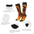 thumbnail image 3 of Knee High Socks for Men and Women, Halloween Flame Pumpkin Skeleton Knight A Althletic Compression Socks, Support Long Tube Socks for Outdoor Sport, Calf Socks, High Stockings for Women Men, 3 of 7