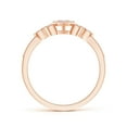thumbnail image 2 of ANGARA Natural Diamond Composite Heart Promise Ring in 14K Rose Gold for Women (Size-1.5mm| Color-H| Clarity-SI2) | April Birthstone, Anniversary, Jewelry Gift for Women | Natural Diamond Ring, 2 of 10
