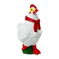 thumbnail image 1 of Estatua de pollo de Navidad Gloria decoración de jardín figura de animal resina 12,5 cm x 6,7 cm x 13,8 cm, 1 of 9