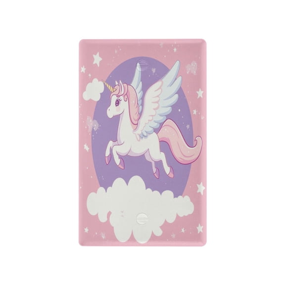 Flying Unicorn with Wings Light Switch Cover Switch Plate Outlet Cover Plug Cover for Electrical Outlet