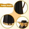 thumbnail image 6 of CarpNettore Arabic Insulated Thermal Coffee Carafe Arabic Insulated Kettle for Gift Home Black Gold, 6 of 9