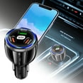 thumbnail image 1 of 3 Port USB Car Charger Fast Charging for All Devices Compact Design Compatible with IPhone and More, 1 of 4