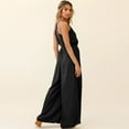thumbnail image 5 of Pants for Women Wide Leg Pants Strap V-Neck Sling Halter Jumpsuit Sexy Women's Slit Trousers, 5 of 6