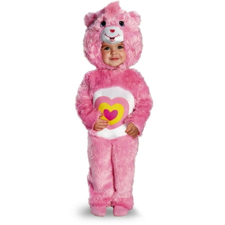 Childs Deluxe Care Bears Wonderheart Bear Plush Costume Toddler