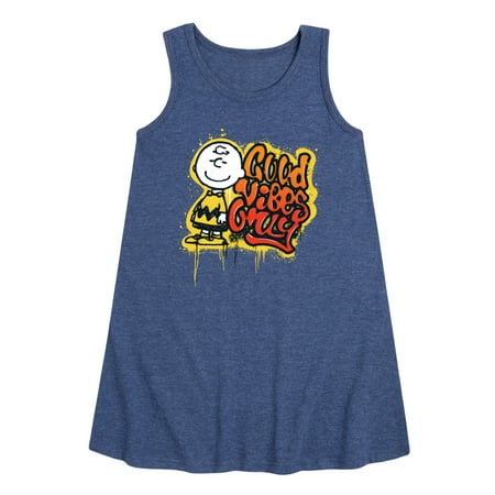

Peanuts - Good Vibes Only - Toddler and Youth Girls A-line Dress