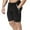 Black, variant on IROINNID Men's Casual Drawstring Fitness Shorts Elastic Workout Shorts With Zipper Pocket