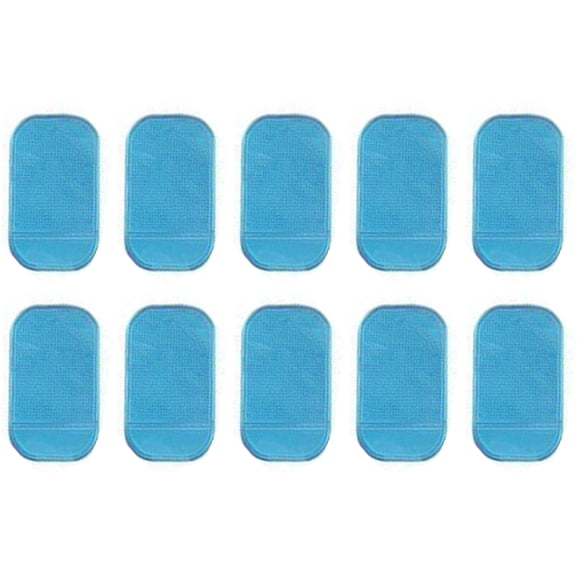 Naiovety Paquete de 10 alfombrillas antideslizantes, alfombrilla antideslizante exquisita para teléfono móvil, regalo, piezas prácticas para Artesanía Azul
