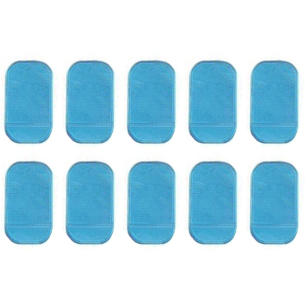 Naiovety Paquete de 10 alfombrillas antideslizantes, alfombrilla antideslizante exquisita para teléfono móvil, regalo, piezas prácticas para Artesanía Azul