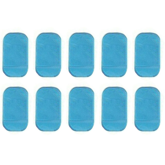 Naiovety Paquete de 10 alfombrillas antideslizantes, alfombrilla antideslizante exquisita para teléfono móvil, regalo, piezas prácticas para Artesanía Azul