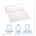 thumbnail image 4 of Low-Density Waste Can Liners, 10 gal, 0.4 mil, 24" x 23", White, Perforated Roll, 25 Bags/Roll, 20 R | Bundle of 5, 4 of 4