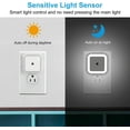 thumbnail image 2 of ATTOE LED Night Light, Plug-in Night Light with Smart Dusk to Dawn Sensor, Daylight Night Light for Kids, Bedroom, Hallway,Bathroom,Kitchen, Stairs, 6 Packs, 2 of 5