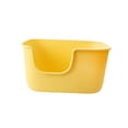 thumbnail image 2 of lionlar High Sided Cat Litter Boxs Cage Litter Pans for Kitty Hamsters Small Animals Yellow, 2 of 9