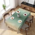 thumbnail image 3 of Sage Green Khaki Ombre Table Cloth Waterproof Tablecloths, Modern Abstract Art Gradient Tablecloth Dining Table Cover for Kitchen Party Tabletop Outdoor, Rectangle Tablecloth 54x108 Inch, 3 of 9