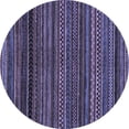 thumbnail image 1 of Ahgly Company Machine Washable Indoor Round Oriental Blue Modern Area Rugs, 8' Round, 1 of 4