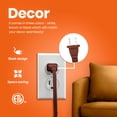 thumbnail image 6 of 6 Feet Brown Extension Cord, 3 Outlet, 2 Prong, 16 Gauge Cable, Heavy Duty, Indoor use - by Revpex, 6 of 7