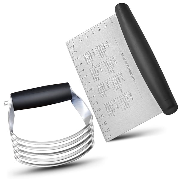 Set de Raspador de Mesa y Mezclador de Masa ALLTOP de Acero Inoxidable