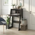thumbnail image 2 of Furniture of America Gase Farmhouse Wood Fold Down Desk in Distressed Gray/Black, 2 of 5
