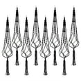 thumbnail image 7 of Sorbus Macrame Plant Hanger (8 Pack) Indoor Outdoor Hanging Plant Pots Cotton Rope, Elegant for Home, Patio, Garden (Black), 7 of 7