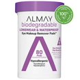thumbnail image 2 of Eye Makeup Remover Pads by Almay, Biodegradable Longwear & Waterproof, Hypoallergenic, Cruelty Free-Fragrance Free Cleansing Wipes, 80 Pads (Pack of 1), 2 of 3
