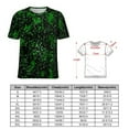 thumbnail image 3 of Abstract Splatter Paint T-Shirt Black and Green Harajuku T Shirts Short Sleeve Street Fashion Tshirt Summer Design Tees, 3 of 7