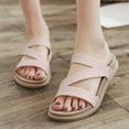 thumbnail image 3 of Beach Slip on Sandals for Women 2025 Waterproof Summer Pool Slides Wide Width Walking Slippers Indoor Outdoor, 3 of 7