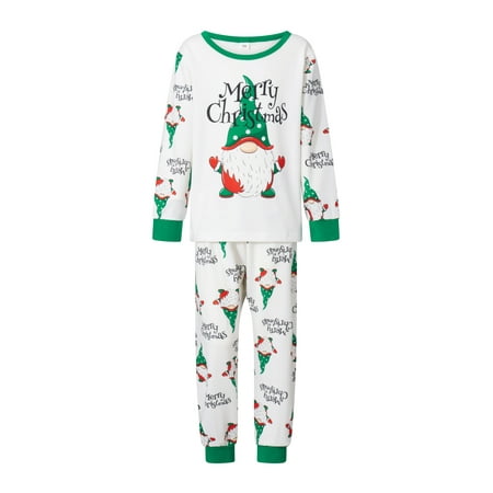 

Nituyy Christmas Family Pajamas Set Reindeer Pattern Tops And Pants