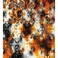thumbnail image 3 of Burnt Orange Duvet Cover Set, Vintage Mosaic Pattern with Burnt Floral Curve Feature Abstract Graphic, Decorative 3 Piece Bedding Set with 2 Pillow Shams, Queen Size, Black Orange Grey, by Ambesonne, 3 of 3