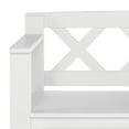 thumbnail image 4 of Amherst Solid Wood 36 inch Wide Transitional Entryway Storage Bench in White, 4 of 13