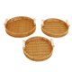 thumbnail image 2 of Cesta Redonda Para Servir, Bandeja Decorativa Tejida de 3 piezas, Fácil Limpieza, Elegante, PARA PAN USABLE PARA SALA DE ESTAR, 2 of 7