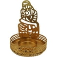 thumbnail image 4 of India Meets India Brass Tealight Candle Holder, Tea Light Holder with Tea Light Handicraft by Awarded Indian Artisan (Sai Baba, 1), 4 of 5