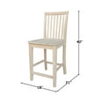 thumbnail image 5 of International Concepts 24" Mission Stool, Unfinished, 5 of 5