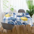 thumbnail image 3 of Yayeee Tablecloths 60" x 90" Rectangle Wrinkle Resistant Party Table Cover, Light Blue Lemon, 3 of 8
