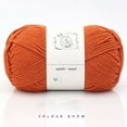 thumbnail image 2 of Winty Crochet Yarn,Medium Weight Yarn,1Pc=100G Hand Woven Cotton Yarn Soft Crochet Yarn for Hand Knitting Warm Sweater Sofa Cushion Scarf Diy (Color : 1Pc 01),Cotton Yarn, 2 of 4